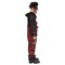 Kid's Chrome Clown Costume, Reflective Metallic Jumpsuit with Red Chrome Mask